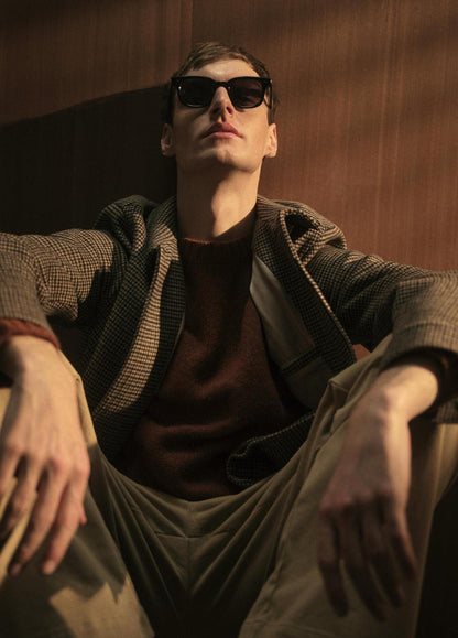 Donegal Cashmere Raglan-Sleeve Sweater in Crew Neck | VINCE Men