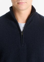 Plush Cashmere Quarter-Zip Sweater in Quarter Zip | VINCE Men