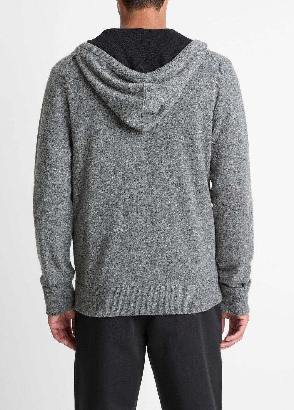 Cashmere Zip-Front Hoodie in Cashmere | VINCE Men