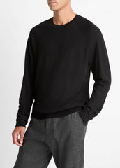 Featherweight Wool-Cashmere Crew Neck Sweater in Crew Neck | VINCE Men