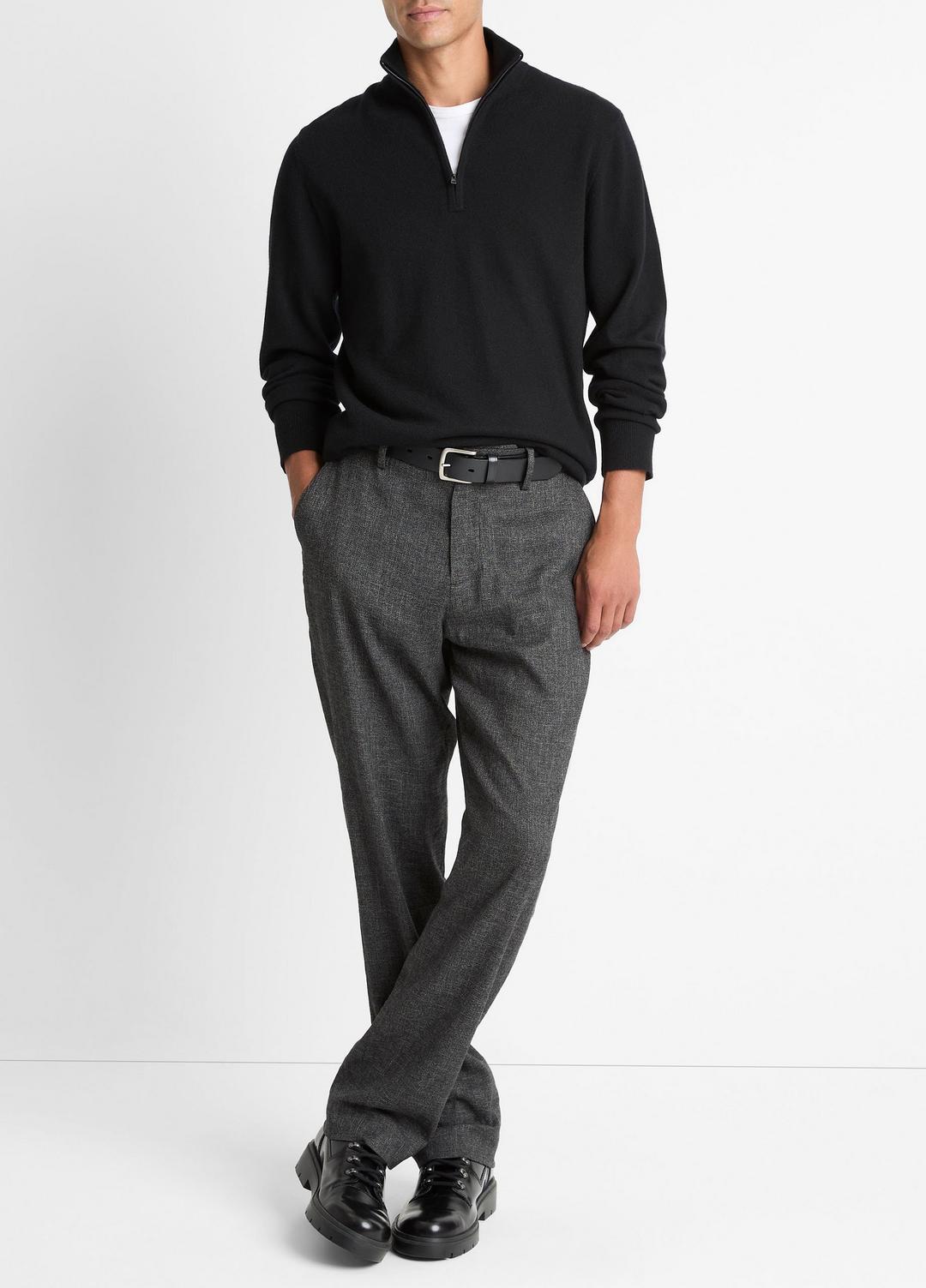 Cashmere Quarter-Zip Sweater in Quarter Zip | VINCE Men