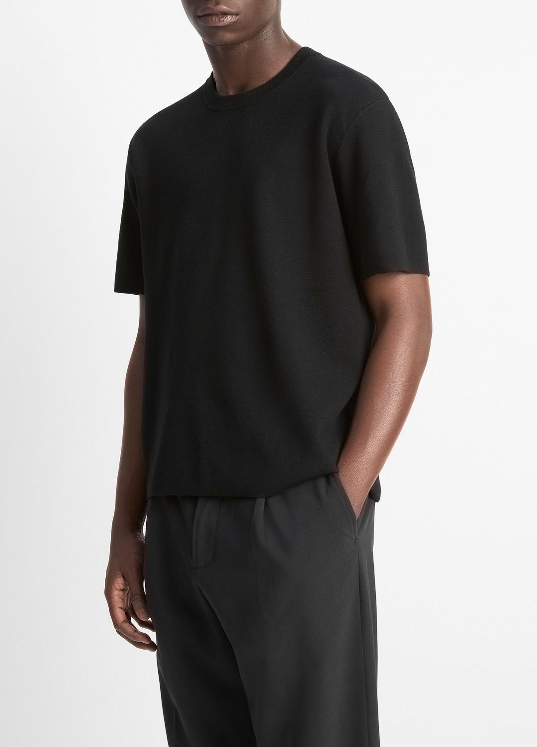Milano Short-Sleeve Crew Neck Sweater in Crew Neck | VINCE Men