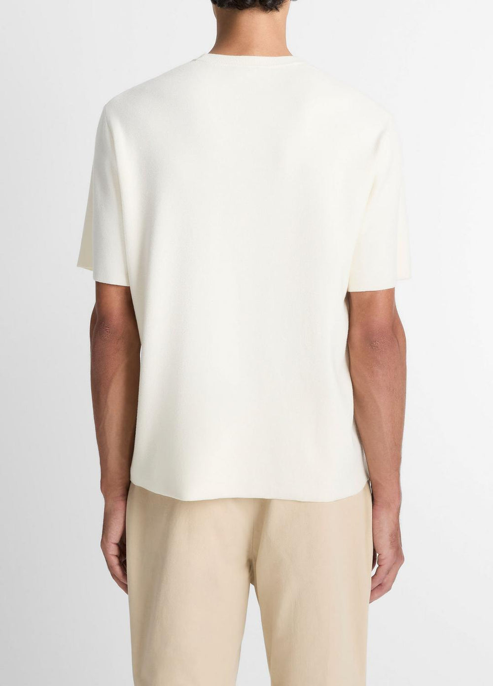Milano Short-Sleeve Crew Neck Sweater in Crew Neck | VINCE Men