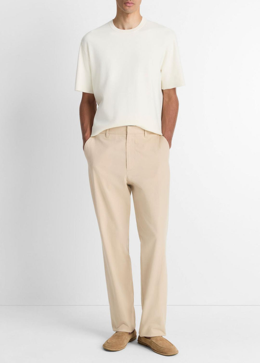 Milano Short-Sleeve Crew Neck Sweater in Crew Neck | VINCE Men