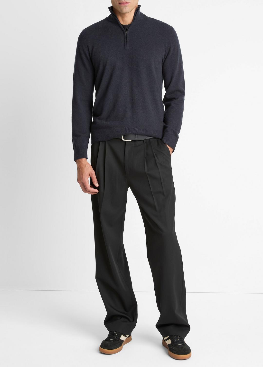 Cashmere Quarter-Zip Sweater in Quarter Zip | VINCE Men