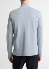 Double-Face Cotton-Blend Quarter-Zip Pullover in Quarter Zip | VINCE Men