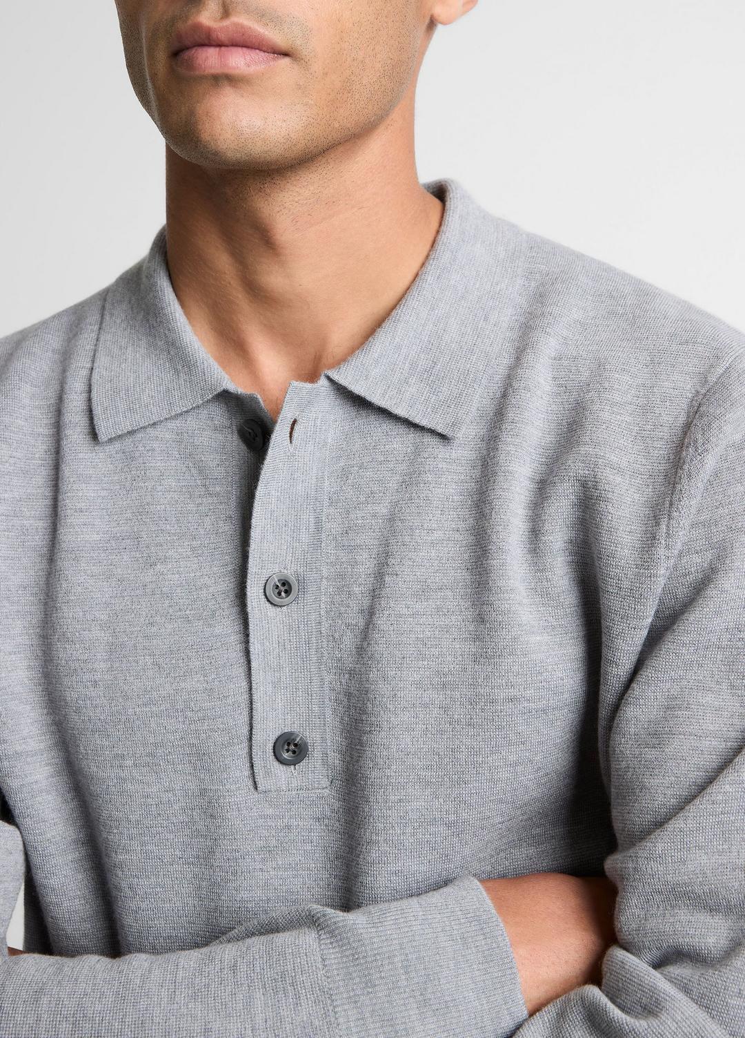 Italian Merino Wool Milano Polo Sweater in Sweaters | VINCE Men