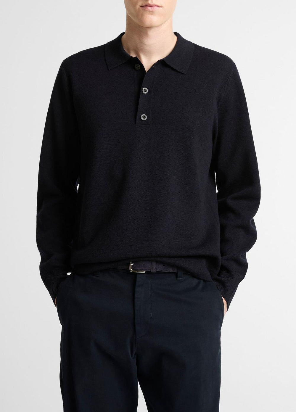 Italian Merino Wool Milano Polo Sweater in Sweaters | VINCE Men