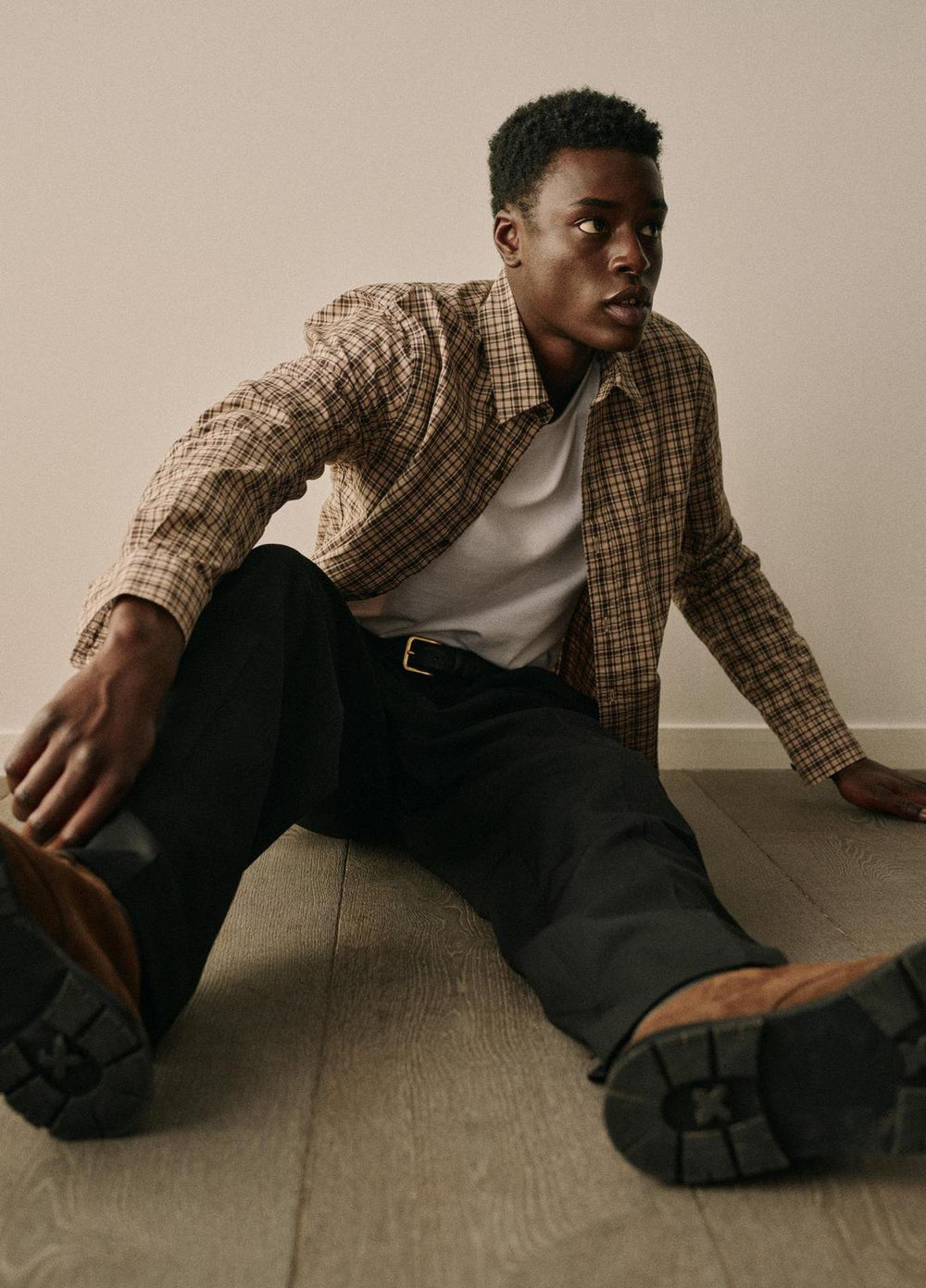Great Falls Plaid Cotton Button-Front Shirt in Long Sleeve | VINCE Men