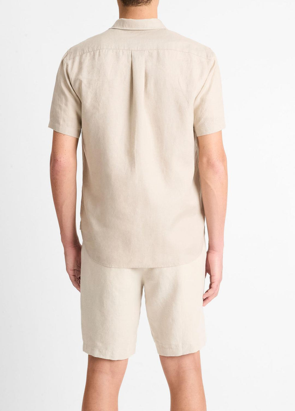 Linen Short-Sleeve Shirt in Short Sleeve | VINCE Men