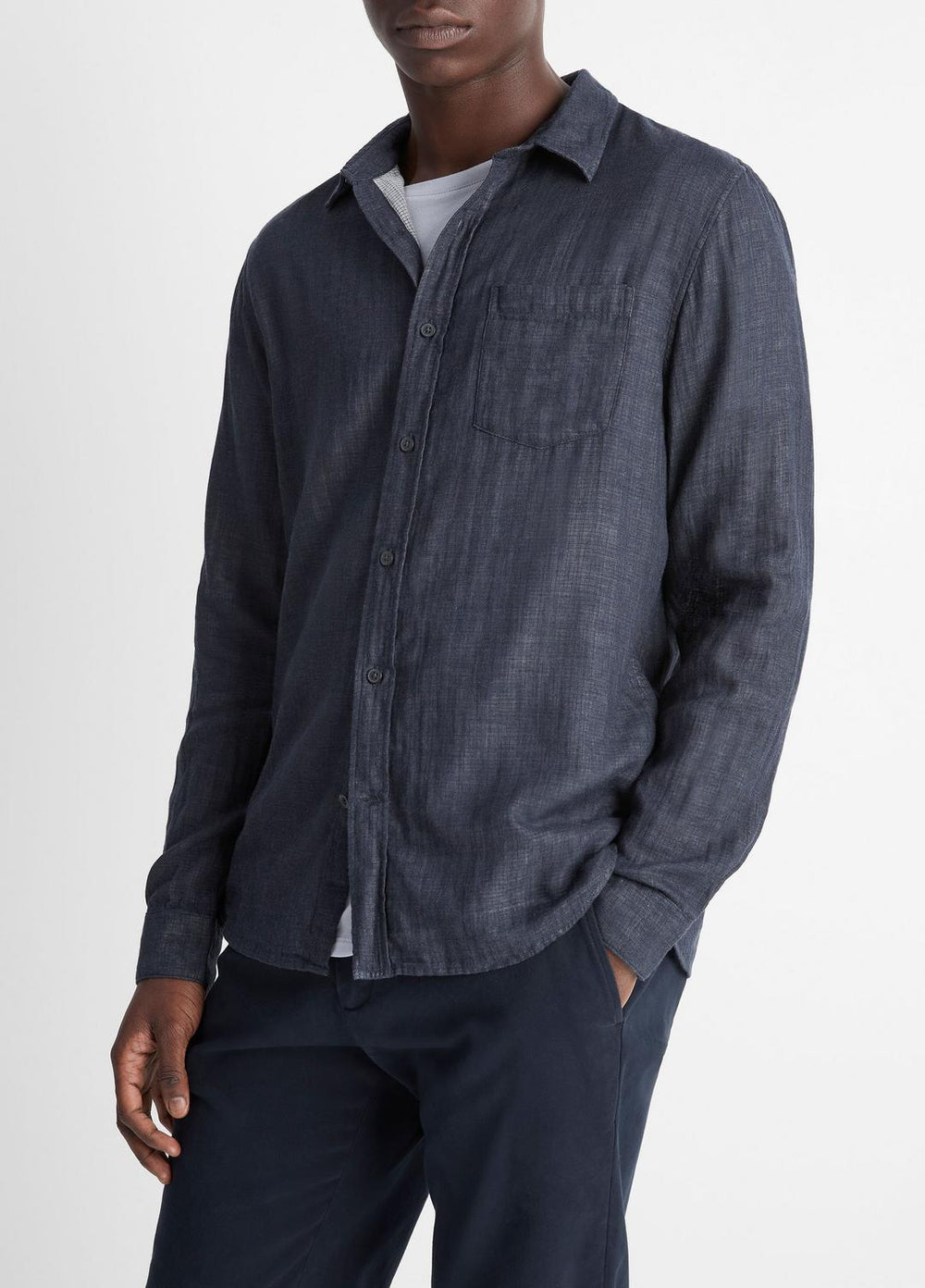 Double Face Long Sleeve in Long Sleeve | VINCE Men