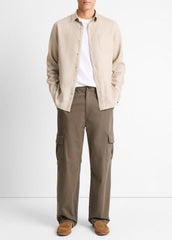 Linen Long-Sleeve Shirt in Long Sleeve | VINCE Men