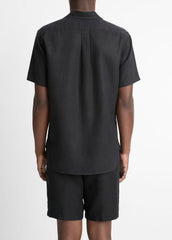 Linen Short-Sleeve Shirt in Short Sleeve | VINCE Men