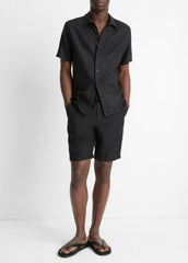 Linen Short-Sleeve Shirt in Short Sleeve | VINCE Men