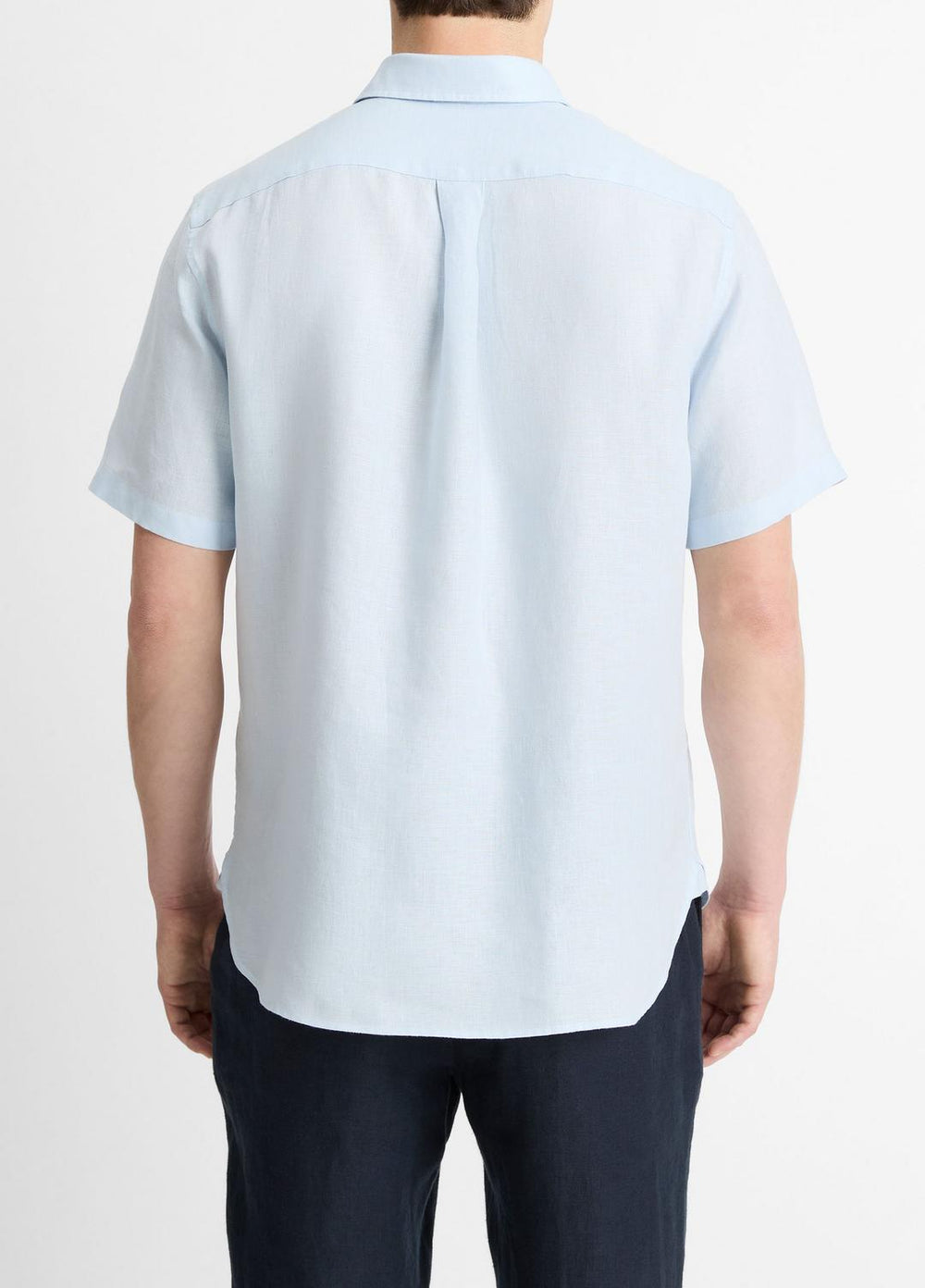 Linen Short-Sleeve Shirt in Short Sleeve | VINCE Men