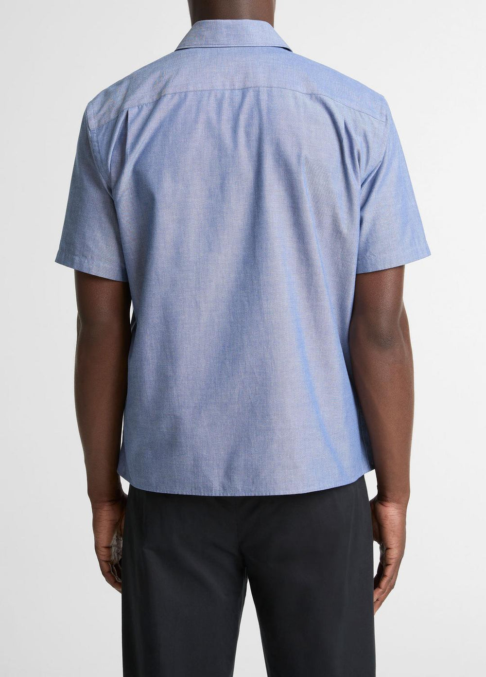 Cotton Short-Sleeve Button-Front Shirt  in Short Sleeve | VINCE Men