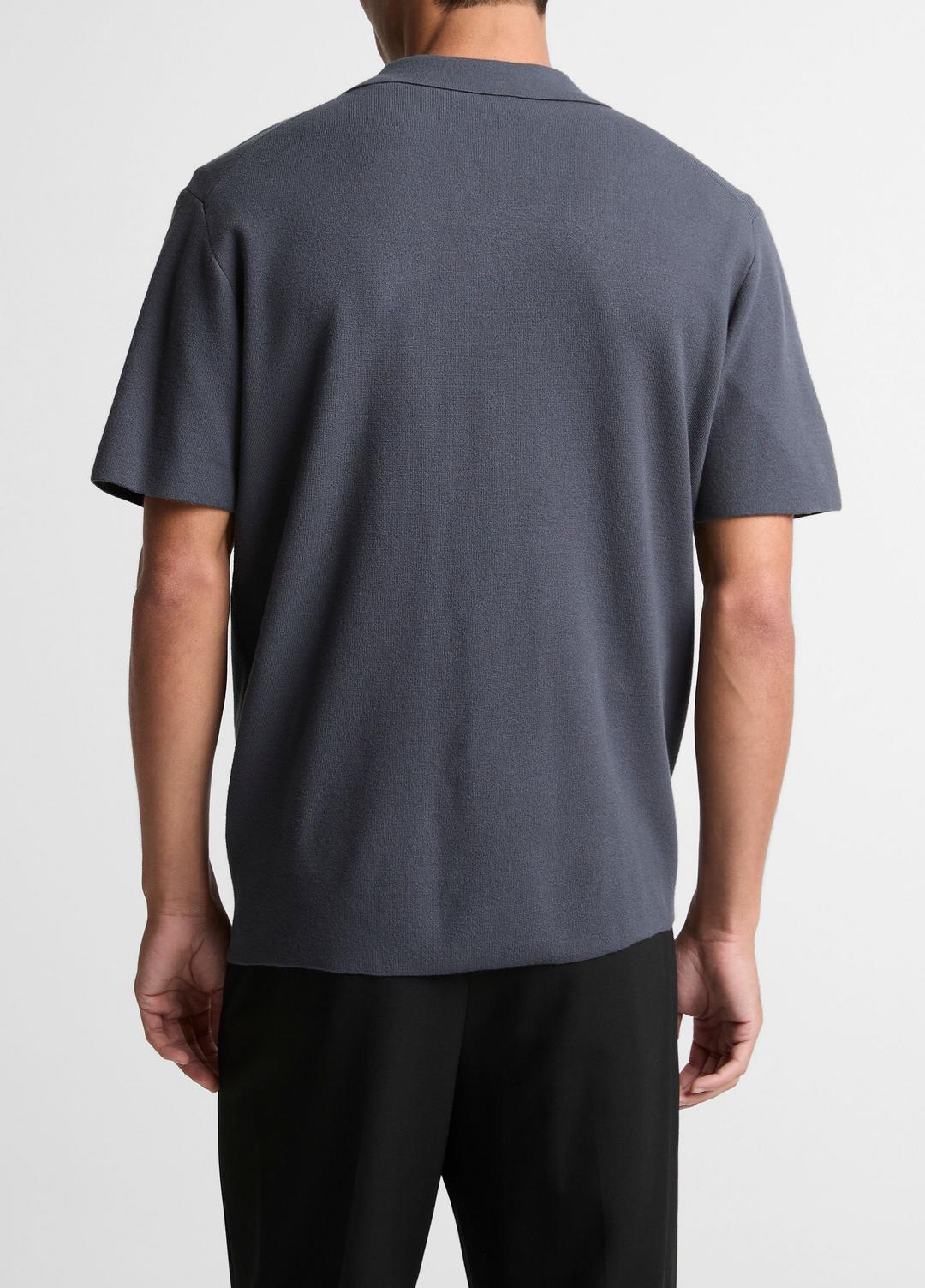 Merino Wool Cabana Shirt  in Short Sleeve | VINCE Men