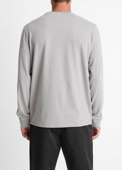 Sueded Jersey Long-Sleeve Pocket T-Shirt in Long Sleeve | VINCE Men