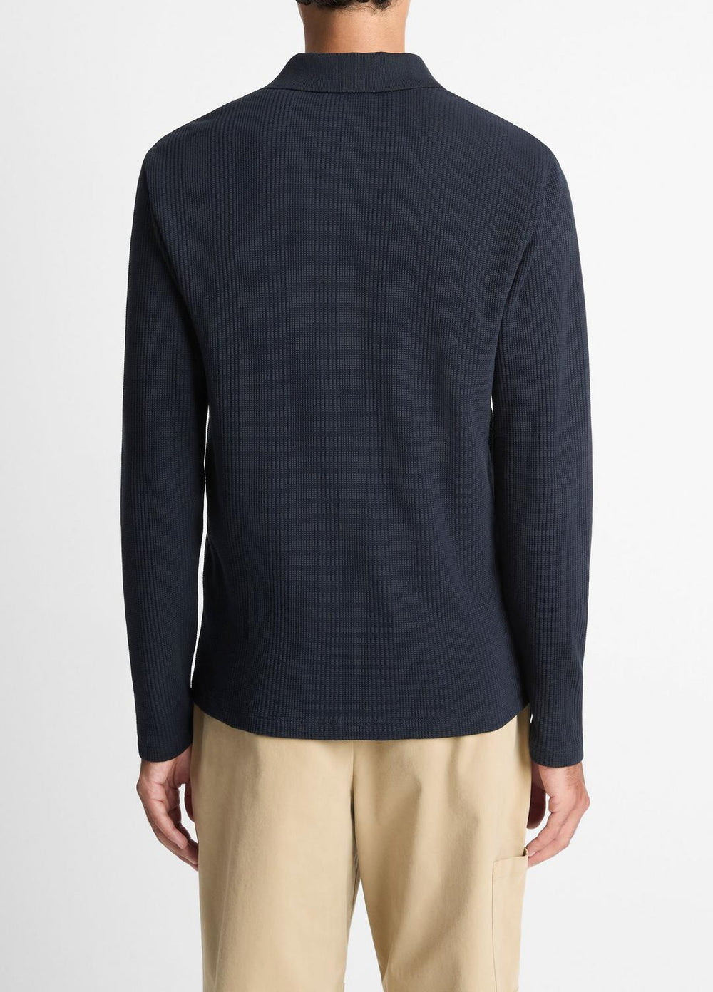 Variegated Cotton Polo Shirt in Henleys & Polos | VINCE Men