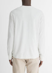Sueded Jersey Long-Sleeve Pocket T-Shirt in Long Sleeve | VINCE Men