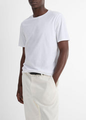 Pima Cotton Crew Neck T-Shirt in Short Sleeve | VINCE Men