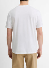 Pima Cotton V-Neck T-Shirt in Short Sleeve | VINCE Men
