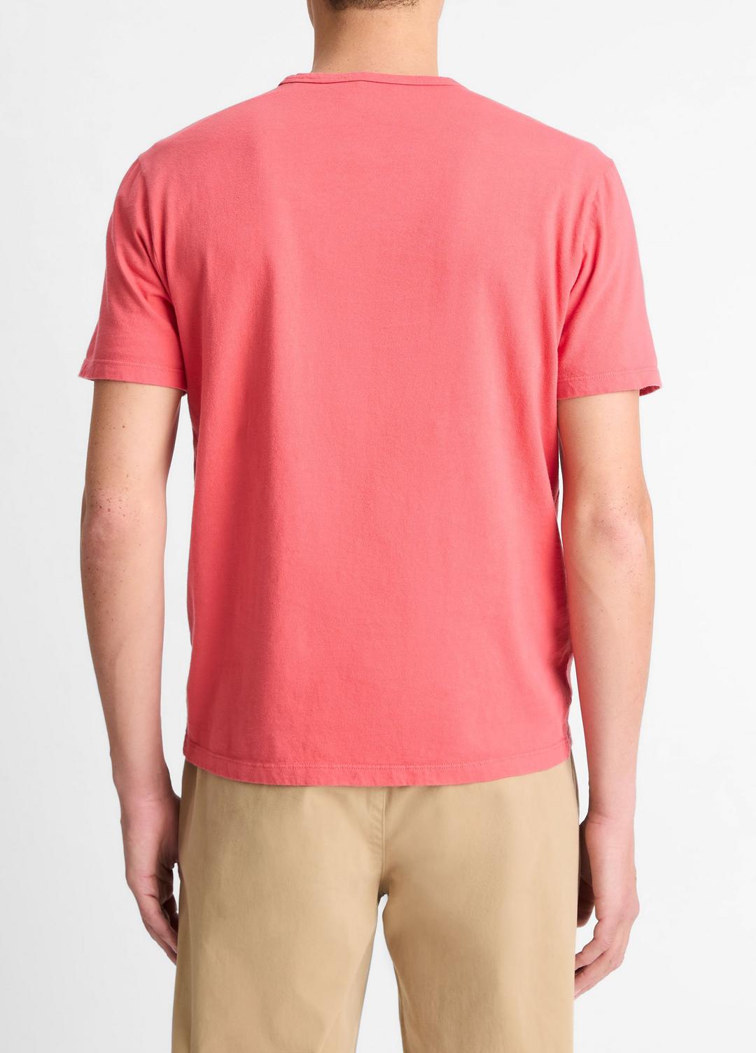 Garment Dye Cotton T-Shirt in Short Sleeve | VINCE Men