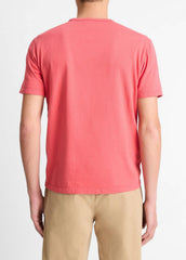 Garment Dye Cotton T-Shirt in Short Sleeve | VINCE Men
