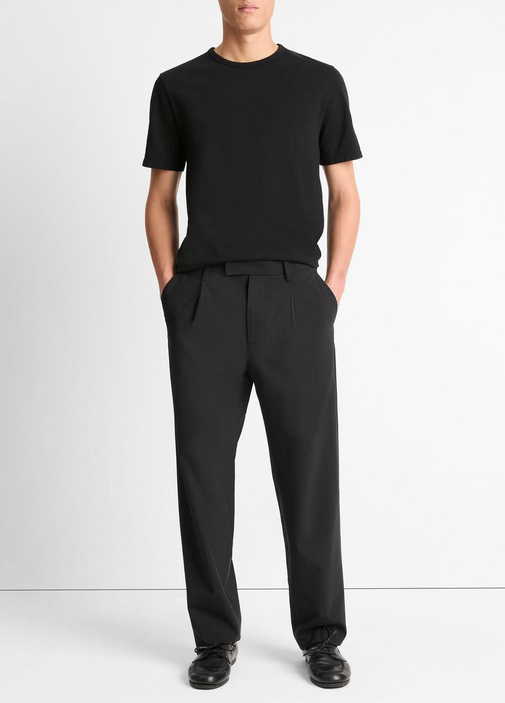 Garment Dye Cotton T-Shirt in Short Sleeve | VINCE Men