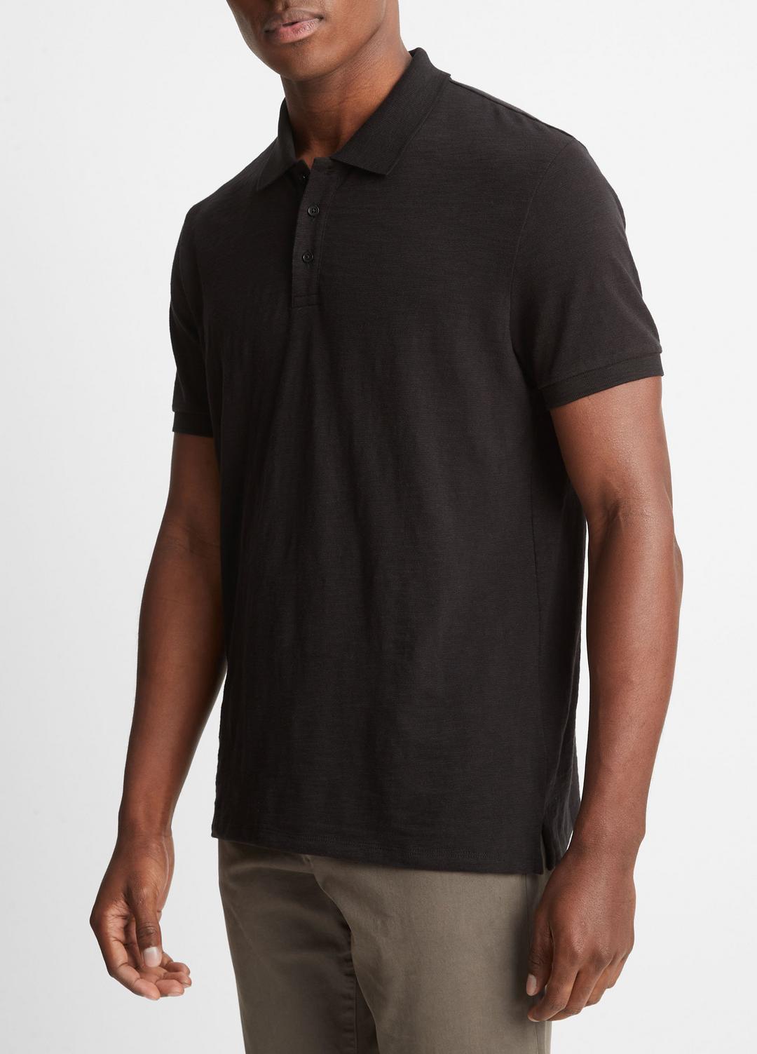 Classic Slub Polo Shirt in Henleys & Polos | VINCE Men