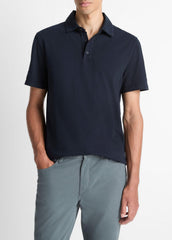 Garment Dye Cotton Polo Shirt in Henleys & Polos | VINCE Men