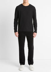 Pima Cotton Piqué Long-Sleeve T-Shirt in Long Sleeve | VINCE Men