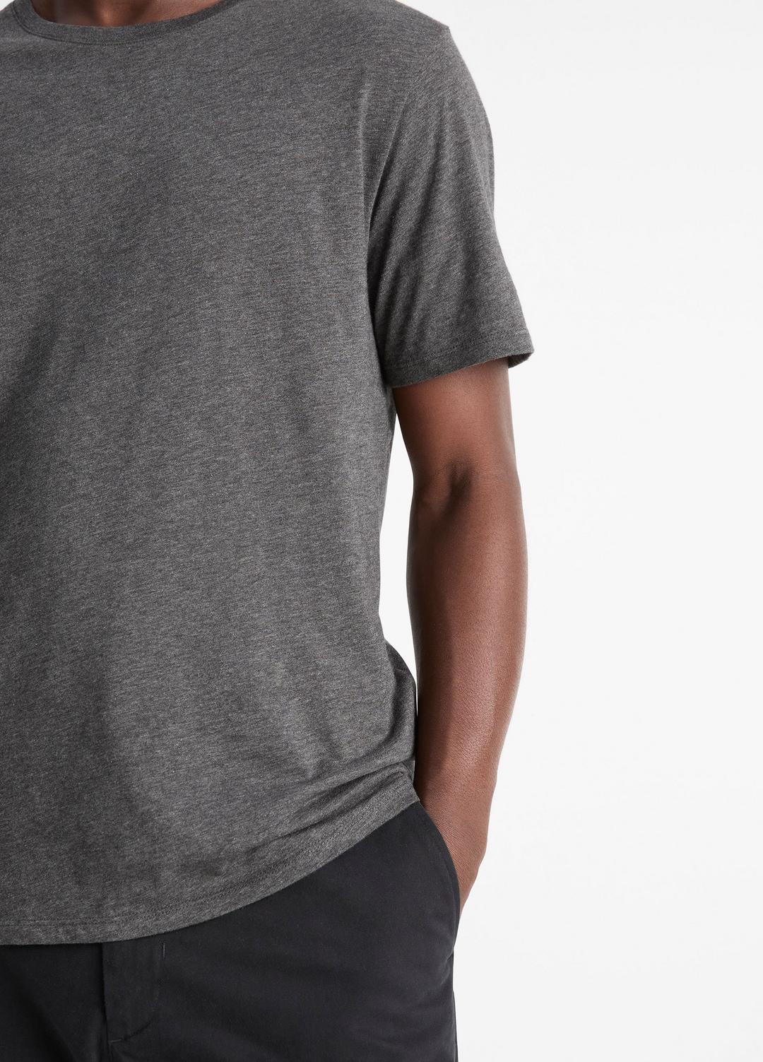 Pima Cotton Crew Neck T-Shirt in Short Sleeve | VINCE Men