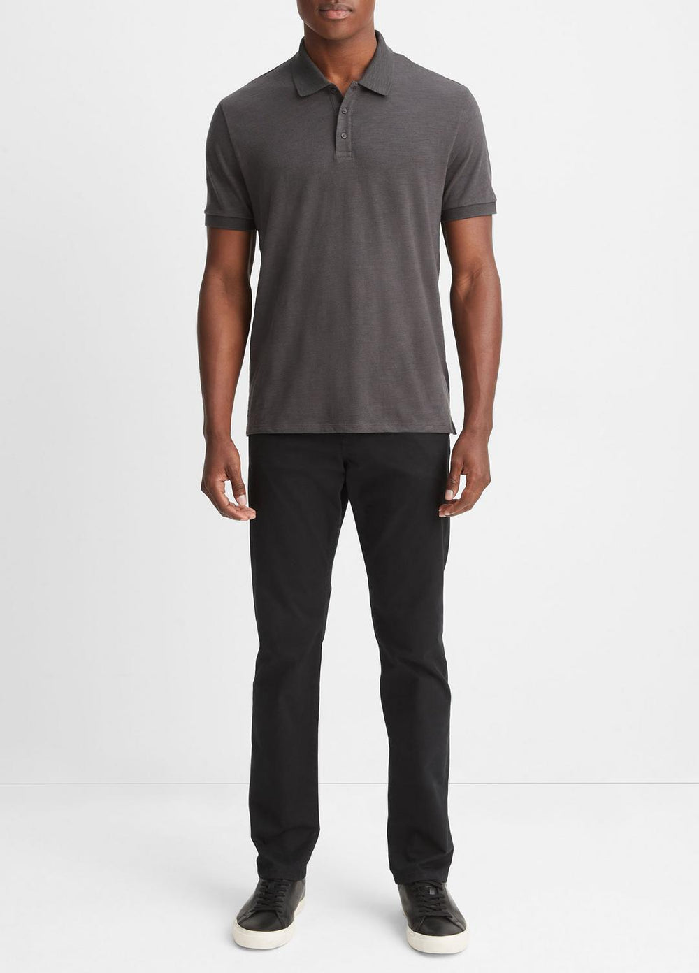 Classic Slub Polo Shirt in Henleys & Polos | VINCE Men