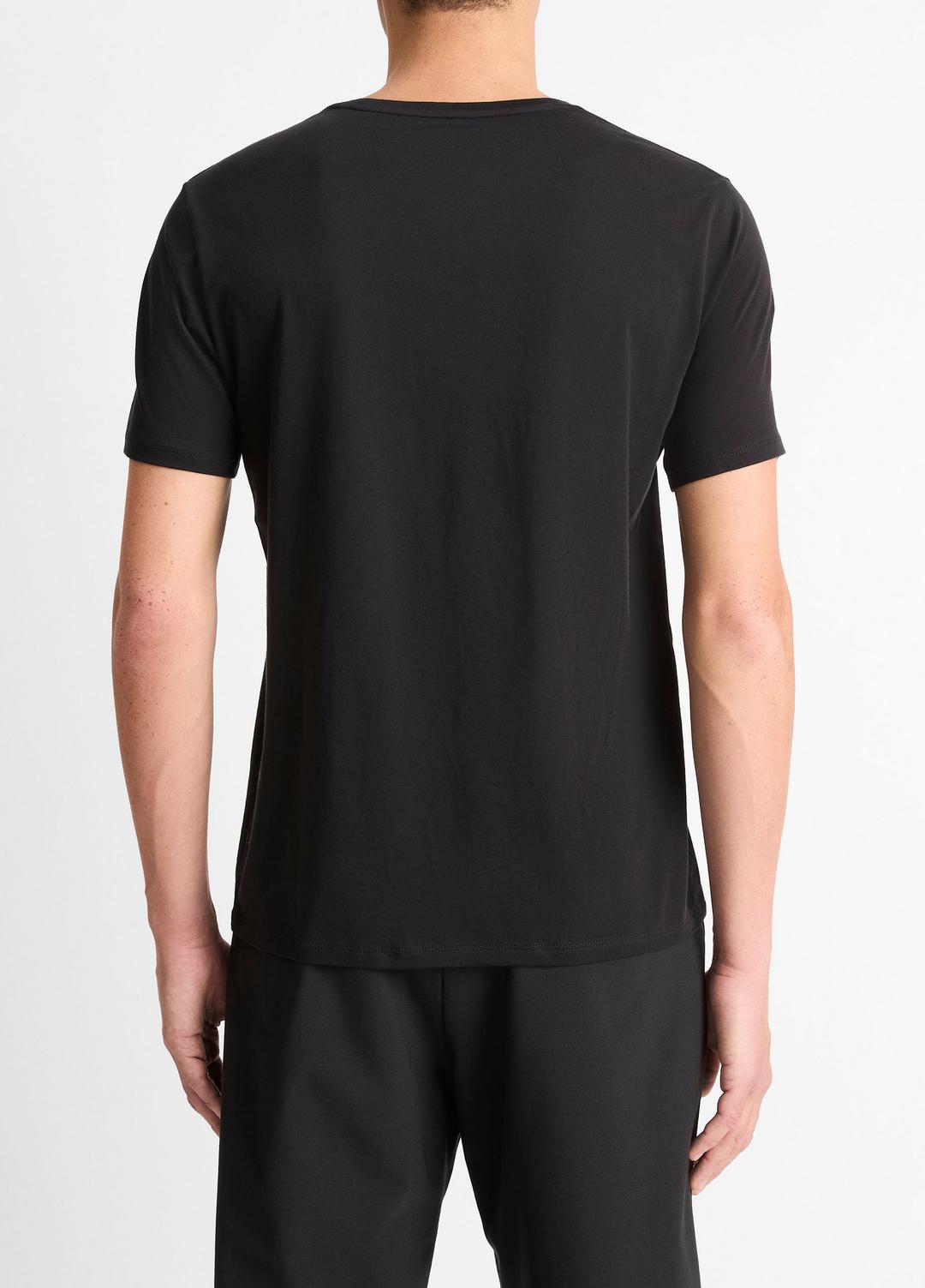 Pima Cotton Crew Neck T-Shirt in Short Sleeve | VINCE Men
