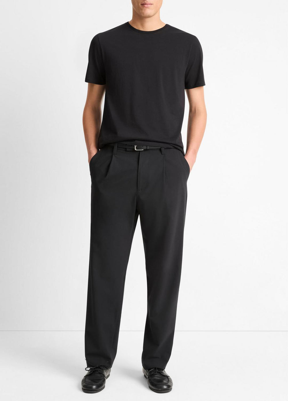 Pima Cotton Crew Neck T-Shirt in Short Sleeve | VINCE Men
