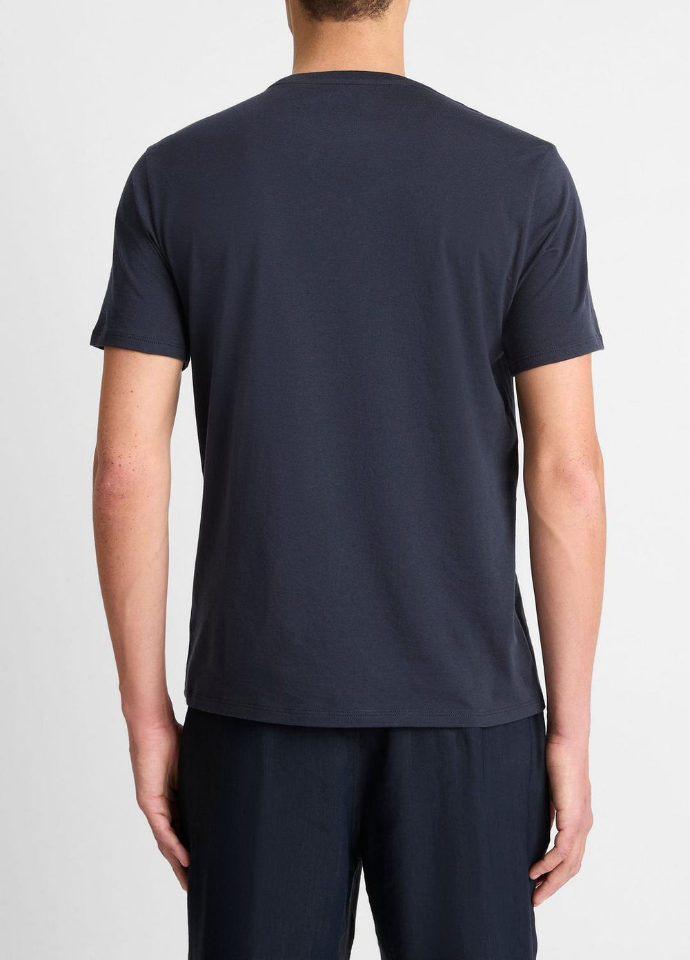 Pima Cotton Crew Neck T-Shirt in Short Sleeve | VINCE Men