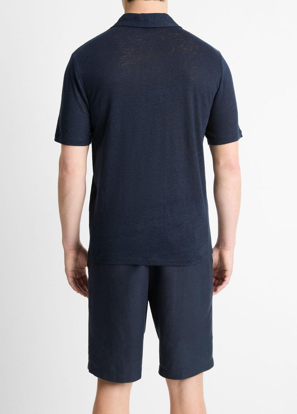 Linen Polo Shirt in Henleys & Polos | VINCE Men