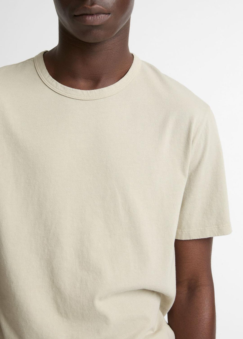Garment Dye Cotton T-Shirt in Short Sleeve | VINCE Men