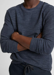 Double-Knit Cotton-Blend Long-Sleeve Shirt in Long Sleeve | VINCE Men
