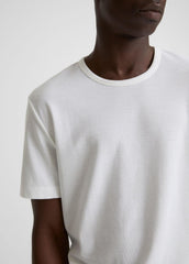 Pima Cotton Piqué Crew Neck T-Shirt in Short Sleeve | VINCE Men