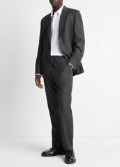 Wool-Silk Flannel Classic Pant in Trousers | VINCE Men