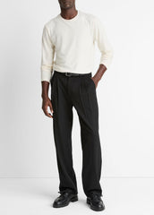 Wool Double-Pleat Suiting Trouser in Trousers | VINCE Men