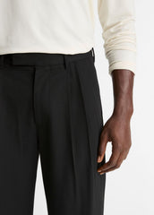 Wool Double-Pleat Suiting Trouser in Trousers | VINCE Men