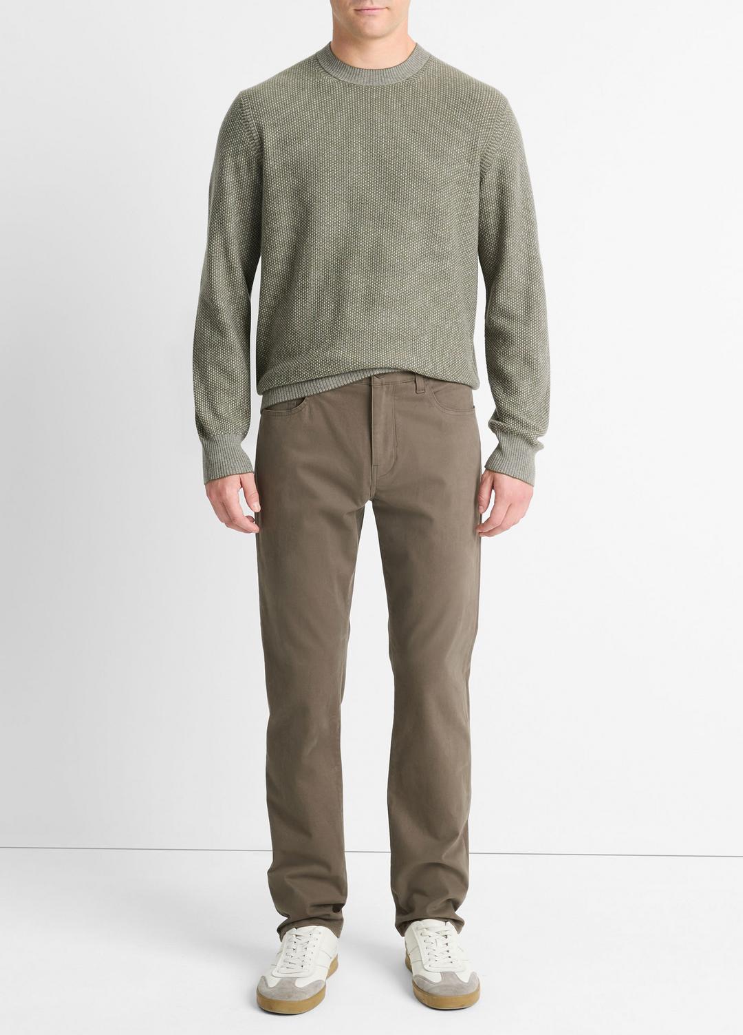 Dylan Slim 5-Pocket Peached Stretch-Cotton Pant in Trousers | VINCE Men