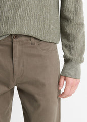 Dylan Slim 5-Pocket Peached Stretch-Cotton Pant in Trousers | VINCE Men