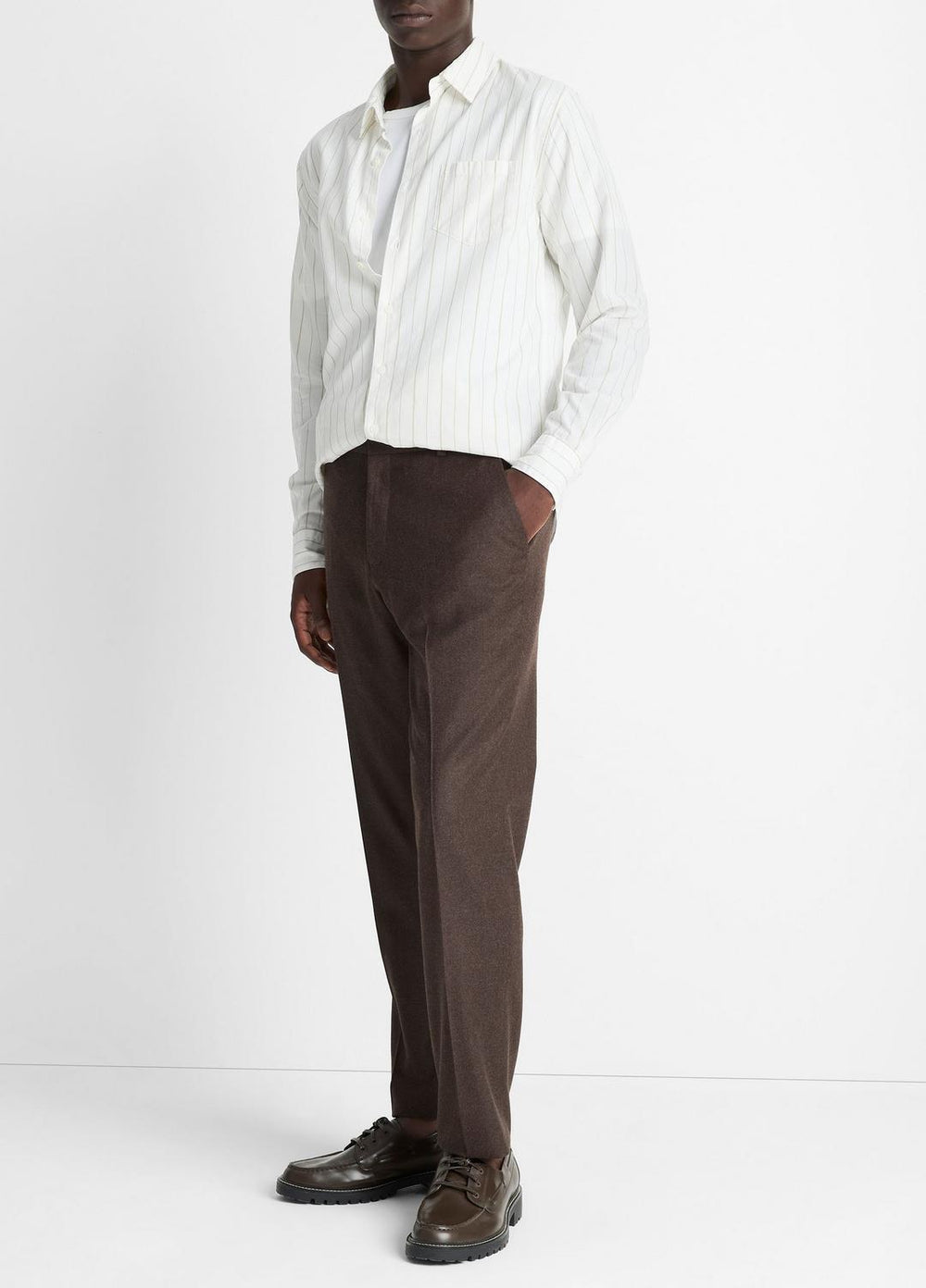 Wool-Silk Classic Pant in Trousers | VINCE Men