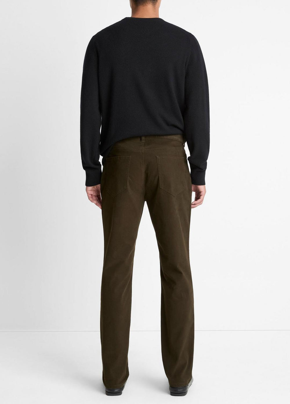 Dylan Slim 5-Pocket Peached Stretch-Cotton Pant in Trousers | VINCE Men