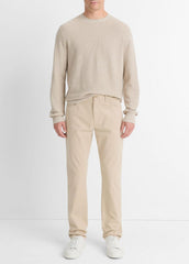 Dylan Slim 5-Pocket Peached Stretch-Cotton Pant in Trousers | VINCE Men