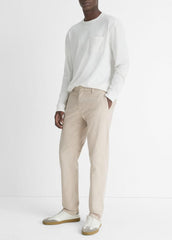 Dylan Slim Cotton Chino Pant in Trousers | VINCE Men